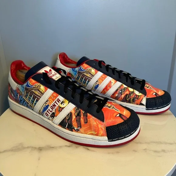 *RARE* ADIDAS Atlanta Halfshells Cities Collection Shoes Sneakers Men's Size 13 - Picture 4 of 8